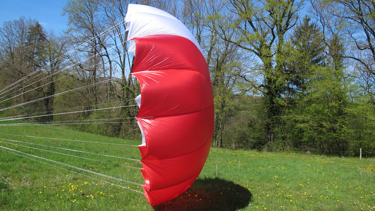 Parachute de secours rond Supair START TANDEM-02
